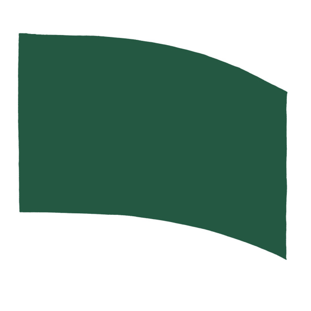 Poly Silk Flag  Curved Rectangle FOREST